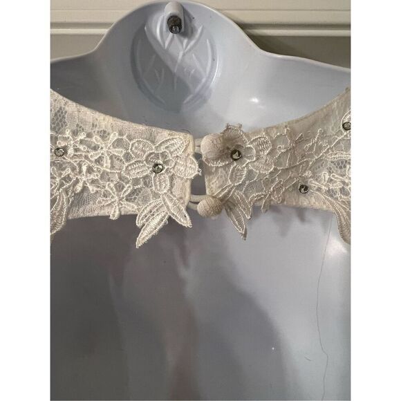 jjs house A-Line/Princess Scoop Neck Sweep Train Satin Evening Dress With Beadin - Picture 7 of 8